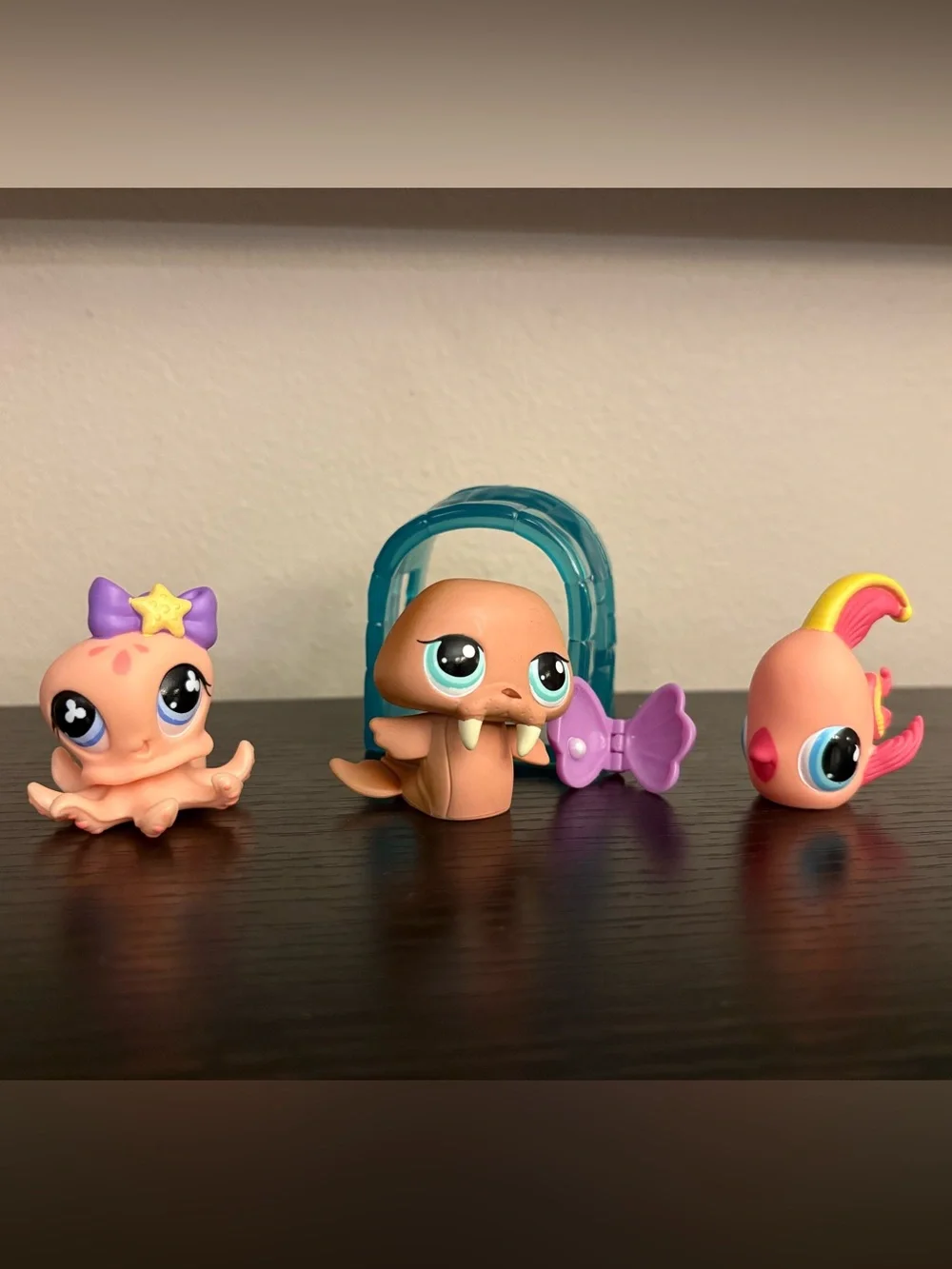 Littlest Pet Shop LPS 513 977 643 Ocean Lot ~ Octopus Walrus Angelfish